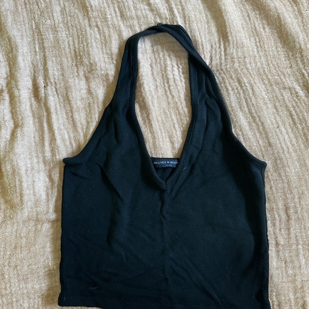 Black Halter Top